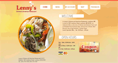 Desktop Screenshot of lennyscarryout.com