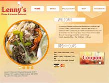 Tablet Screenshot of lennyscarryout.com